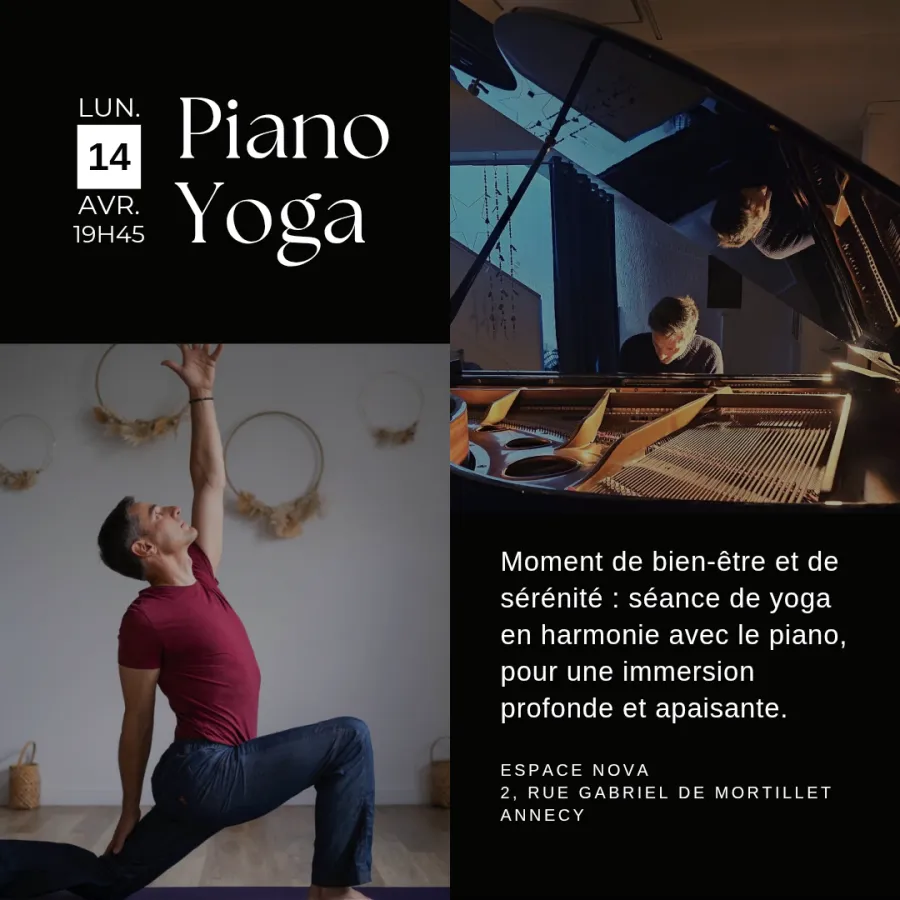 Piano Yoga - 1/12/25 - Espace NOVA - Annecy (Haute-Savoie)